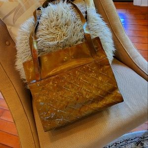 Bottega Veneta patent tote